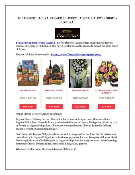 Top Florist Laguna, Flower Delivery Laguna & Flower Shop In .